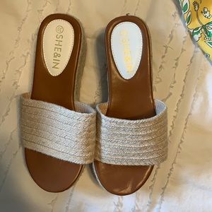 Cork platform wedges